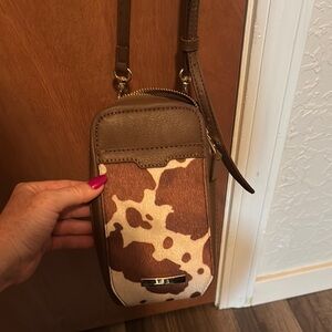 Brown cow print Crossbody Bag